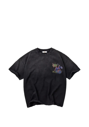 Vale Rock distressed graphic-print T-shirt - Black