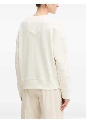 Forte Forte shell-appliqué sweatshirt - White