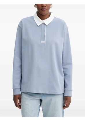 MUNTHE Becent long-sleeve polo top - Blue