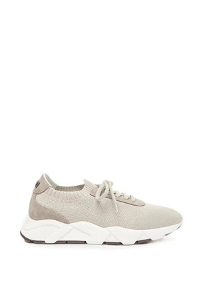 Peserico lace-up panelled sneakers - Neutrals