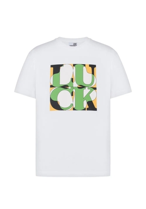 Love Moschino printed cotton jersey T-shirt - White