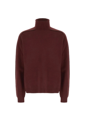 Maison Margiela contrast-trim roll-neck sweater - Brown