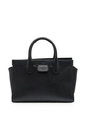 Chloé Pre-Owned large Edith leather tote bag - Black