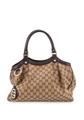 Gucci Pre-Owned Sukey GG Canvas with Leather Medium tote bag - Brown