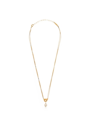 Ferragamo Gancini faux-pearl necklace - Gold