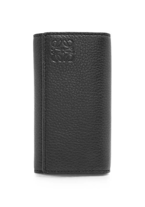 LOEWE Anagram grained leather key case - Black