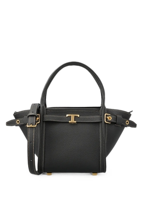 Tod's T Timeless pebbled leather backpack - Black