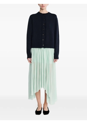 Maria McManus ladder-stitch fringe-detail cardigan - Blue