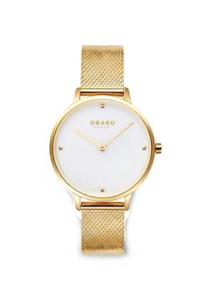 OBAKU Figen 34mm watch - White