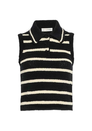 Altuzarra Elmer sleeveless striped top - Black