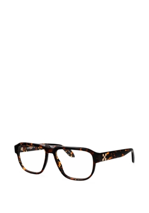 Off-White Eyewear tortoiseshell-effect glasses - Brown
