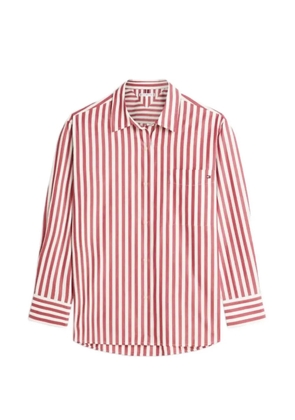 Tommy Hilfiger vertical-stripe cotton shirt - Red
