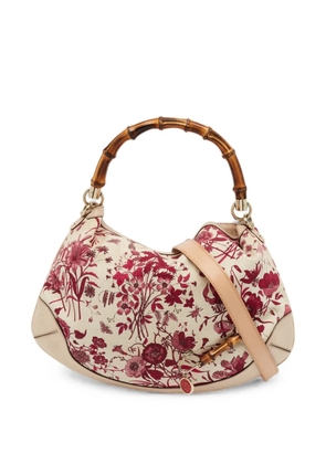 Gucci Pre-Owned Peggy Bamboo handle shoulder bag - Neutrals