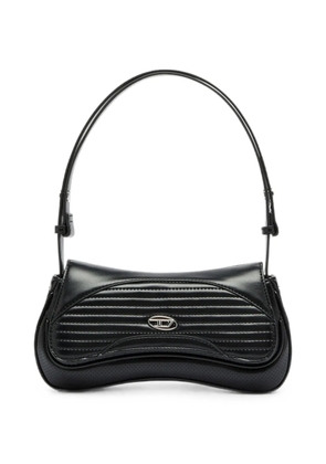 Diesel Play - clutch in perforated and quilted PU - Black