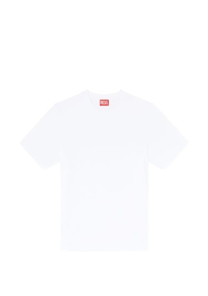 Diesel cotton-interlock T-shirt with logo embroidery - White