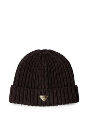Prada wool beanie - Brown