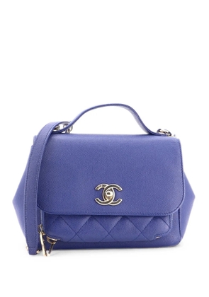 CHANEL Pre-Owned Business Affinity Flap Bag Quilted Caviar Mini crossbody bag - Blue