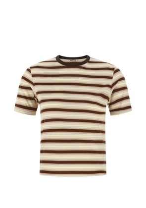 Auralee gradient striped T-shirt - Brown