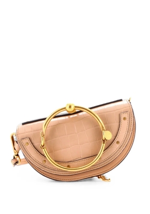 Chloé Pre-Owned Nile Crocodile Embossed Leather Mini crossbody bag - Neutrals