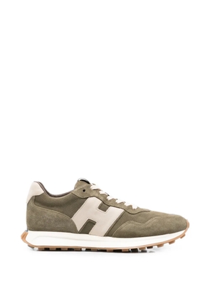 Hogan logo-patch sneakers - Green