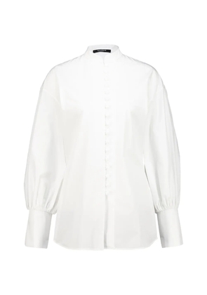 Balmain batwing-sleeve poplin shirt - White