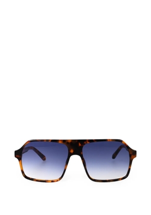 Palm Angels Eyewear Camino geometric-frame sunglasses - Brown