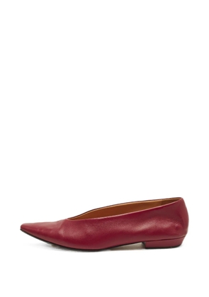 Bottega Veneta Pre-Owned leather ballet flats - Red
