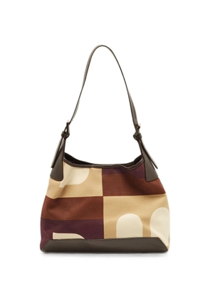 Bally Vintage Busy B colorblock shoulder bag - Brown
