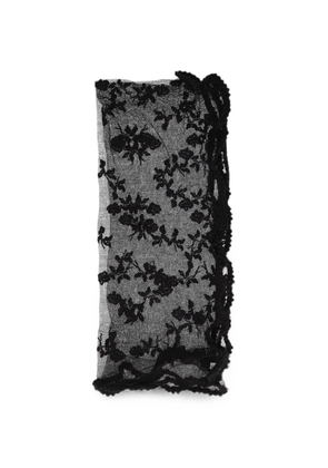 Dolce & Gabbana Pre-Owned floral lace scarf - Black
