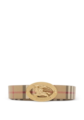 Burberry reversible Check Knight stamp belt - Neutrals