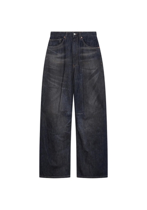MM6 Maison Margiela faded wide-leg jeans - Blue