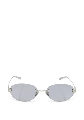 Balenciaga Gossip oval-frame sunglasses - Silver