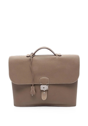 Hermès Pre-Owned 2010 38 Sac Adepesh briefcase - Grey
