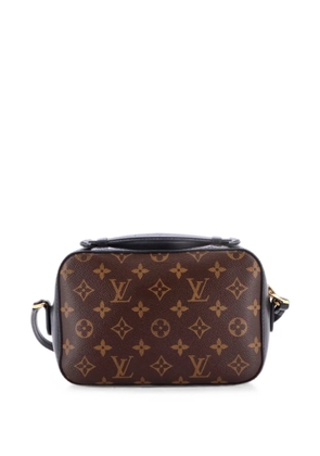 Louis Vuitton Pre-Owned Saintonge Handbag Monogram Canvas with Leather crossbody bag - Black