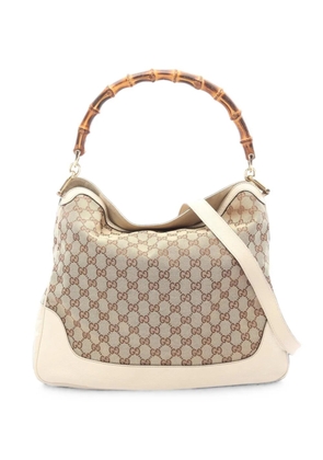 Gucci Pre-Owned Diana Bamboo GG monogram shoulder bag - Neutrals