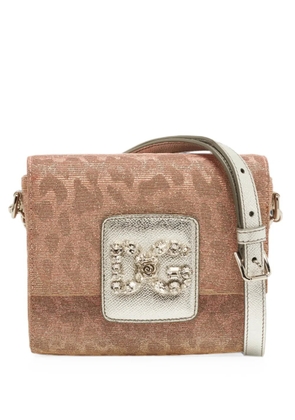 Dolce & Gabbana Pre-Owned mini DG Millennials leopard-print crossbody bag - Pink