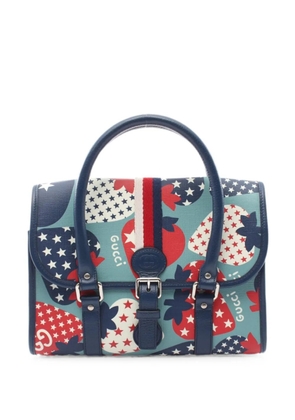 Gucci Pre-Owned strawberry-print tote bag - Blue