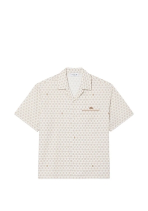 Lacoste tennis-print short-sleeve shirt - Neutrals