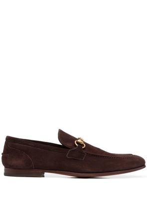 Gucci Jordaan suede loafers - Brown
