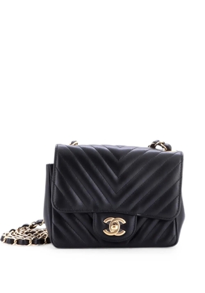 CHANEL Pre-Owned Square Classic Single Flap Bag Chevron Lambskin Mini crossbody bag - Black
