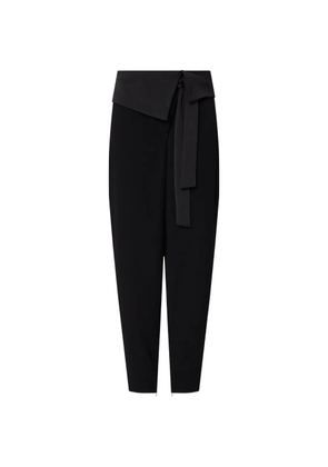 LIU JO trousers in envers satin - Black