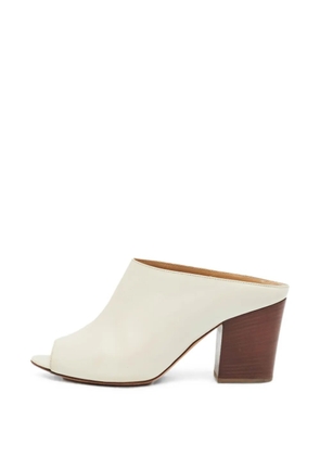 Sergio Rossi leather heeled mules - Neutrals
