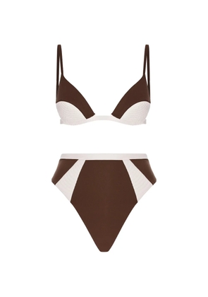 Noire Swimwear Nyra Gisele triangle bikini - Brown