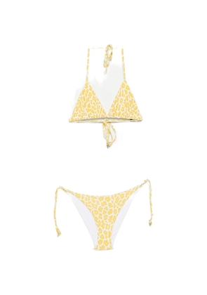 Fisico leopard-print bikini - Yellow