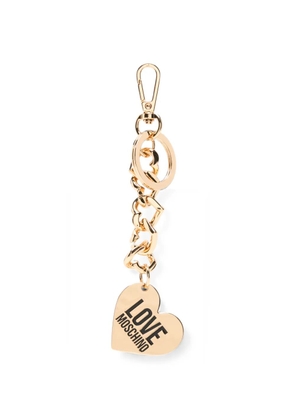 Love Moschino heart-pendant curb-chain keyring - Gold