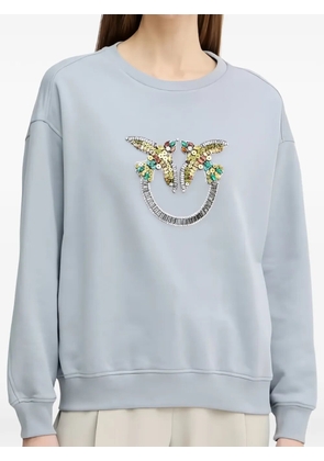 PINKO crystal-embellished sweatshirt - Blue