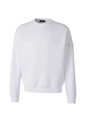 Herno flap-pocket crew-neck sweater - White