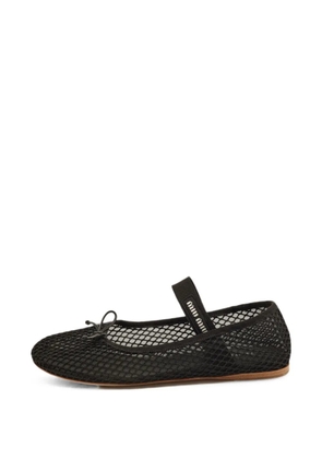 Miu Miu Pre-Owned mesh ballet flats - Black