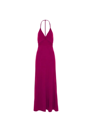 CuAnna ruched halterneck dress - Pink