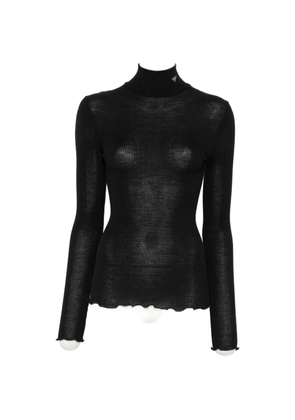 Prada Costina ribbed-knit high-neck wool sweater - Black